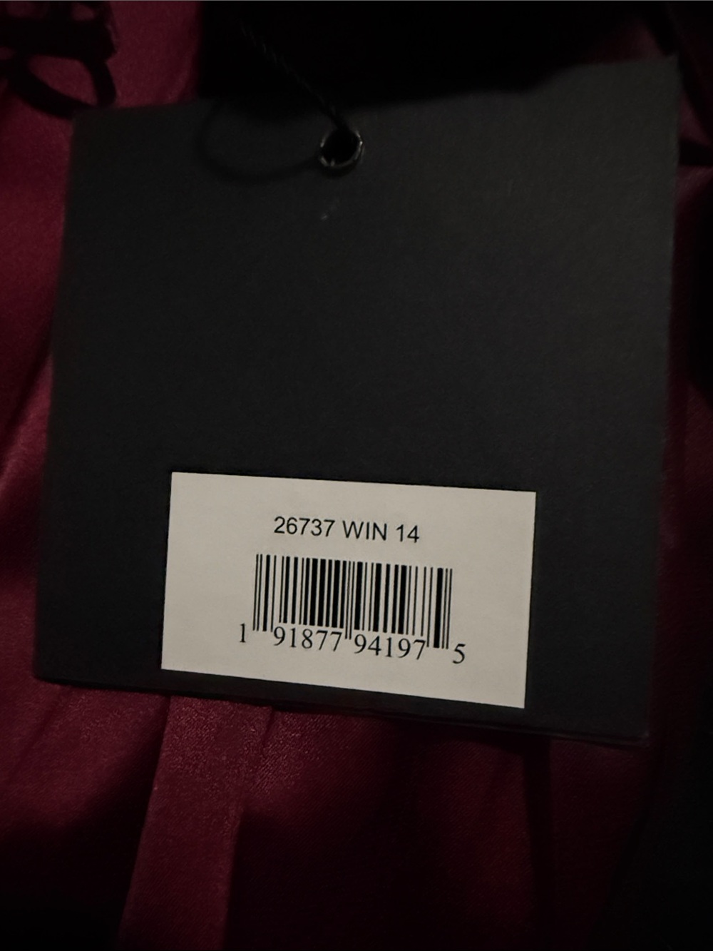 Mac Duggal Plum Long Sleeve Cutout Evening Gown - Picture 6 of 7